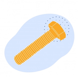 Болт М64x60 мм 40Х ISO 4017