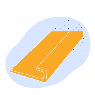 L-образный профиль стальной 160х160х14 мм 08пс ГОСТ 8509-93