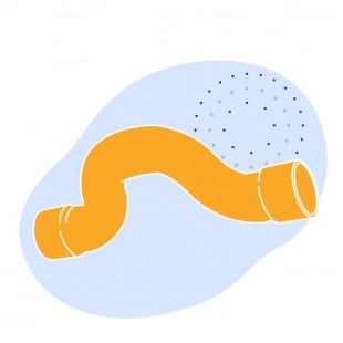 Медный обвод двухраструбный 34 мм М1р ГОСТ 32590-2013