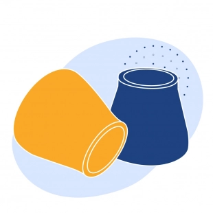 Переход оцинкованный концентрический Ду 32x15 мм