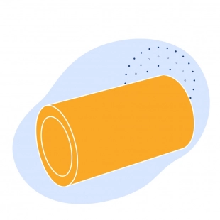 Полиэтиленовая газовая труба 200х11.9 мм SDR 17 ПЭ 80 желтая