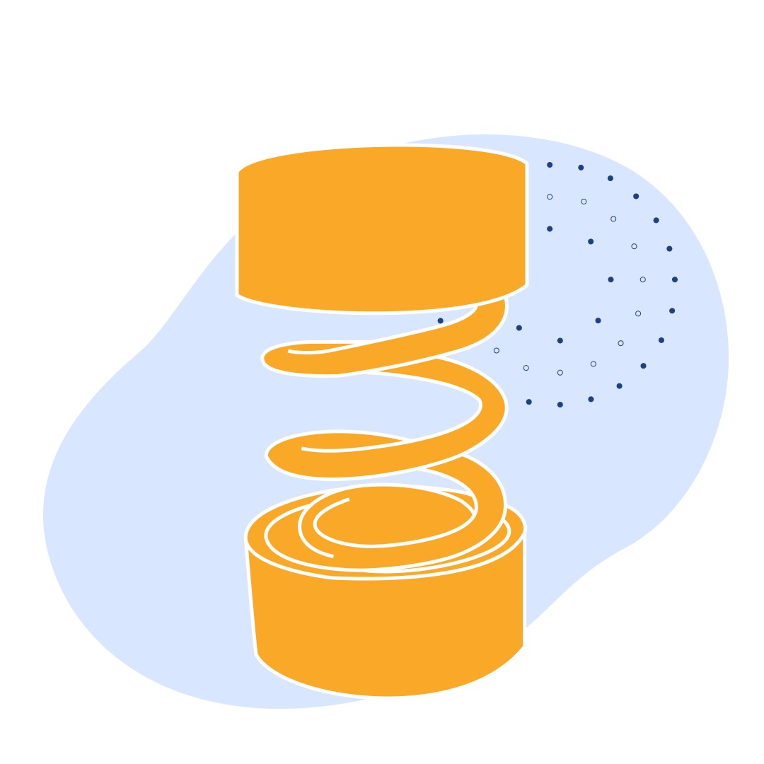 Виброизолятор 22.3 Кн 27.8 кН 6.2 кН/м