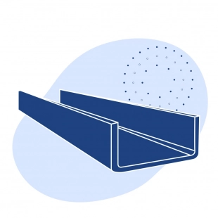 Швеллер стальной гнутый равнополочный 30х25х3 мм Ст3сп ГОСТ 8278-83