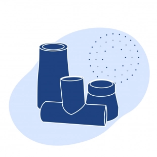 Титановый переход 168.3х114.3х2.5 мм ВТ1-0 ГОСТ 17375-2001