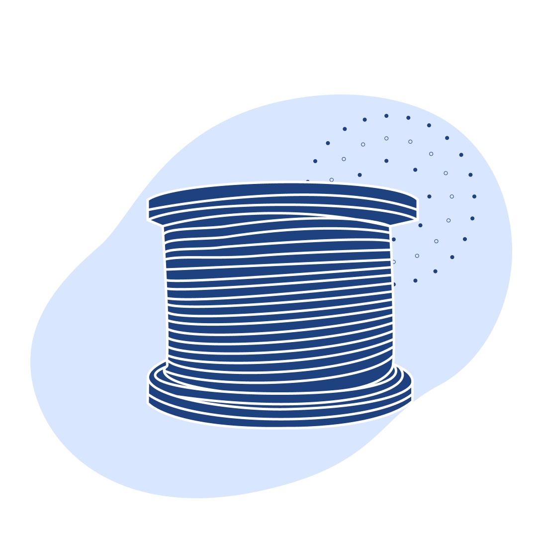 Канат грузоподъемный оцинкованный ГОСТ 7668-80 36.5 мм